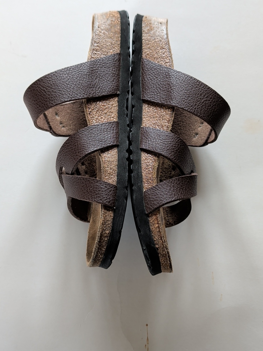Birkenstock, Birkis, Criss Cross Brown Sandals. Size 7 - Picture 3 of 11